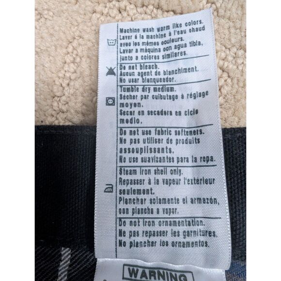 Carhartt Canvas Pants Men 46X32 B111 BLK Flannel Lined Loose Original Fit Work - Picture 10 of 10